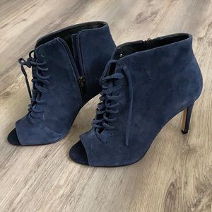 SAKS FIFTH AVENUE open toe lace up heels